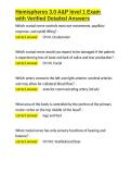 Hemispheres 3&period;0 A&P level 1 Exam with Verified Detailed Answers&period;docx