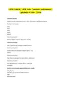 UPTP EXAM 4 &sol; UPTP Test 4 Questions and answers &vert; Updated RATED A&plus; &vert; 2026 