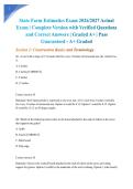 State Farm Estimatics Exam 2026&sol;2027 Actual Exam &vert; Complete Version with Verified Questions and Correct Answers &vert; Graded A&plus; &vert; Pass Guaranteed - A&plus; Graded