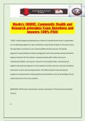 Mosby's NBDHE&colon; Community Health and Research principles Exam Questions and Answers 100&percnt; PASS