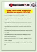 NBDHE Clinical Dental Hygiene Exam Questions and Answers 100&percnt; PASS