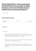 USCG AUXAIR EXAM A Exam study guide COMPLETE EXAM Newest 2026 Complete Questions and Correct Detailed Answers &lpar;Verified Answers&rpar; &vert;Already Graded A&plus;