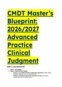 CMDT 2026&sol;2027 Advanced Practice Nursing&colon; Elite Test Bank & Clinical Judgment Blueprint &lpar;NCLEX 2026 Compliant&rpar;