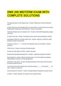 DMS 206 MIDTERM EXAM WITH COMPLETE SOLUTIONS