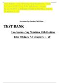 Test Bank for Understanding Nutrition 2025 Edition by Ellie Whitney