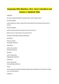 Geography 2051 &lpar;Namikas&comma; LSU&rpar; - Exam 1 Questions and answers &vert; Updated&vert; 2026