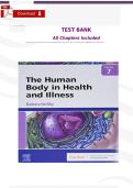 Test Bank for The Human Body in Health and Illness 7th Edition by Barbara Herlihy &ndash; Chapters 1&ndash;27 PDF