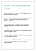 Psych 401 Exam 2 Questions With Correct Answers