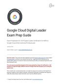 GCP Digital Leader Exam Prep Guide