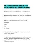 NR 327 FINAL REVIEW MANUAL 2026 TESTED QUESTIONS CORRECT ANSWERS