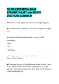 NR 327 POSTPARTUM ISBAR EXAMINATION SET 2026 SOLVED QUESTIONS GRADED A&plus;