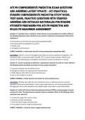 ATI PN Comprehensive Predictor Exam Questions and Answers Latest Update &vert; ATI Practical Nursing Comprehensive Predictor Study Guide&comma; Test Bank&comma; Practice Questions with Verified Answers and Detailed Rationales for Nursing Students Preparing for ATI PN Pred