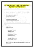 ATI MED-SURG CMS PROCTORED EXAM 2026-27 LATEST UPDATED VERSION