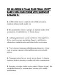 NR 503 WEEK 8 FINAL QUIZ FINAL STUDY GUIDE 2026 QUESTIONS WITH ANSWERS GRADED A&plus;