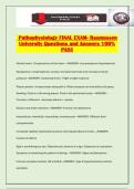 Pathophysiology FINAL EXAM- Rasmussen University Questions and Answers 100&percnt; PASS