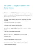 MC 401 Test 1 &ndash; Bragg Exam Questions With Correct Answers 