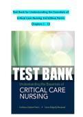 Test Bank for Understanding the Essentials of Critical Care Nursing&comma; 3rd Edition by Kathleen Perrin & Carrie MacLeod