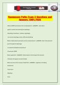 Rasmussen Patho Exam 2 Questions and Answers 100&percnt; PASS