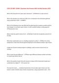 COSC 325 MEP I EXAM 1 Questions And Answers With Verified Solutions 2026&period; Exam Questions and Correct Answers With 100&percnt; Correct Answers &vert; Latest 2025&sol;2026 &vert; 