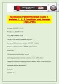 Rasmussen Pathophysiology Exam 1 - Modules 1&comma; 2&comma; 3 Questions and Answers 100&percnt; PASS