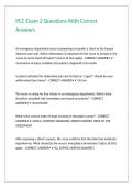 PCC Exam 2 Questions With Correct Answers&period;