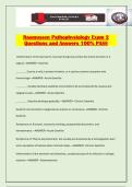 Rasmussen Pathophysiology Exam 2 Questions and Answers 100&percnt; PASS