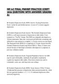 NR 547 FINAL PMHNP PRACTICE SCRIPT 2026 QUESTIONS WITH ANSWERS GRADED A&plus;