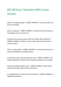 BIO 180 Exam 3 Questions With Correct Answers&period;