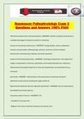 Rasmussen Pathophysiology Exam 2 Questions and Answers 100&percnt; PASS