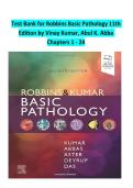 Test Bank for Robbins Basic Pathology&comma; 11th Edition by Vinay Kumar & Abul K&period; Abbas