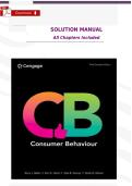 Test Bank CB Consumer Behaviour 3rd Canadian Edition Babin Harris All Chapters 1-16 A&plus; 2026-2027