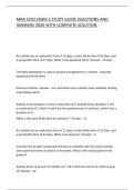 MAR 3203 EXAM 2 STUDY GUIDE QUESTIONS AND ANSWERS 2026 WITH COMPLETE SOLUTION&period;