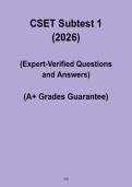 CSET Subtest 1 &vert; Practice Questions & Exam Study Guide &lpar;PDF&rpar;