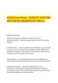 ACAMS Exam Review-  COMPLETE QUESTIONS  AND VERIFIED ANSWERS WITH 100&percnt; A&plus;&period;  