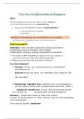 volledige samenvatting communicatiewetenschappen &lpar;lessen en handboek&rpar;