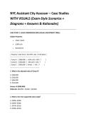 NYC Assistant City Assessor &ndash; Case Studies WITH VISUALS &lpar;Exam-Style Scenarios &plus; Diagrams &plus; Answers & Rationales&rpar;