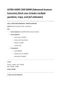 ULTRA-HARD CASE BANK &lpar;Advanced Assessor Scenarios&rpar; &lpar;Each case includes multiple questions&comma; traps&comma; and full rationales&rpar;
