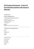 NYC Assistant City Assessor Exam Questions with 100&percnt; Correct Answers &vert; Guaranteed Pass &vert; Latest Version &lpar;2026&rpar; Expert Verified