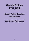 Georgia Biology EOC 2026 &vert; Study Guide & Practice Questions &lpar;PDF&rpar;