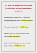 PCA Insects Exam Newest 2026&sol;2027 With Complete  100 Questions And 100&percnt;Correct Detailed Answers&vert;  Latest Update&excl;&excl;