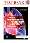 Test Bank for Clinical Manifestations and Assessment of Respiratory Disease 9th Edition by Des Jardins &lpar;&rpar; - Complete Chapters 1-45 &vert; ISBN 9780323871501