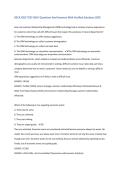 DECA ICDC TEST HELP Questions And Answers With Verified Solutions 2026&period; All Exam Questions and Correct Answers &vert; Graded A&plus; &vert; 2026 Update&vert;