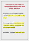 PCA Nematodes Exam Newest 2026&sol;2027 With  Complete 200 Questions And 100&percnt;Correct Detailed  Answers&vert; Just Released&excl;&excl;