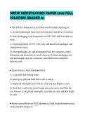 NRFSP CERTIFICATION PAPER 2026 FULL SOLUTION GRADED A&plus;