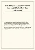 Data Analytics Exam Questions and Answers &lpar;100&percnt; Verified &ndash; Pass Guaranteed&rpar;&period;