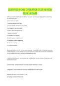 CERTIFIED POOL OPERATOR TEST REVIEW 2026 UPDATE