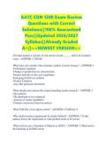 AATC CON 1200 Exam Review Questions with Correct Solutions&vert;&vert;100&percnt; Guaranteed Pass&vert;&vert;Updated 2026&sol;2027 Syllabus&vert;&vert;Already Graded A&plus;&vert;&vert;<<NEWEST VERSION>>