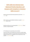 CON 1100 Unit 4 Review Exam  Advanced Practice Questions and  Answers with Complete A&plus; Solutions  100&percnt; Correct&excl;&excl;&excl;