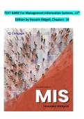 Test Bank for Management Information Systems&comma; 11th Edition by Hossein Bidgoli