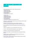 INMT 341 Exam 1 Questions and Answers